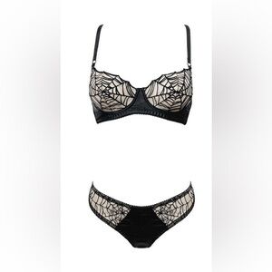 Gothic Couture Spider Lingerie Set